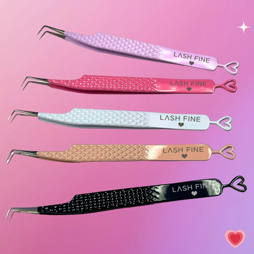 Lash Extension Tweezers - على شكل قلب رمش ملحقات الملقط