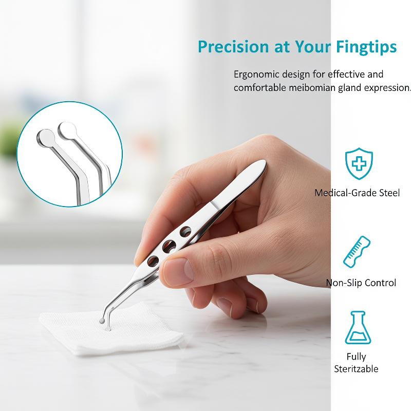 Lash Extension Tweezers - ملقط الجفون وضاغط الرموش 1 قطعة،