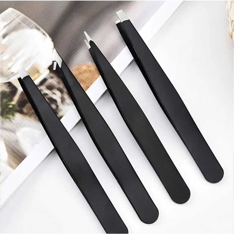 Lash Extension Tweezers - 4 قطعة عالية الدقة غرامة الشعر