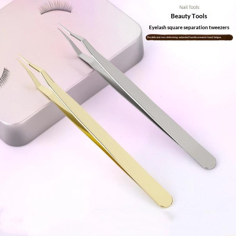 Lash Extension Tweezers - مجموعة ملاقط من الفولاذ المقاوم للصدأ