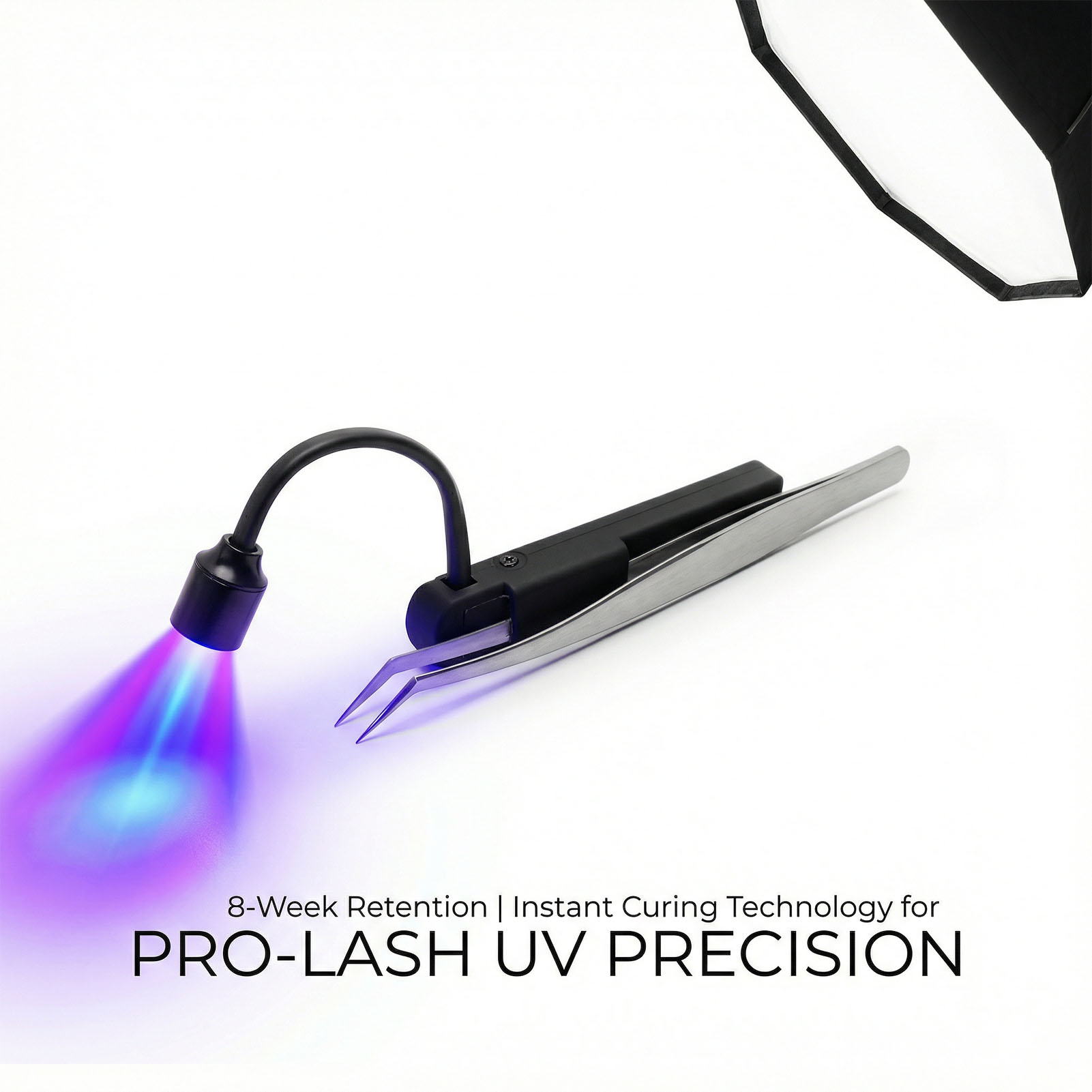 Lash Extension Tweezers - مصباح LED لرموش العين بقوة 1