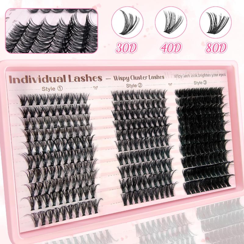 طقم تمديد الرموش DIY مع رموش ف - مراجعة Eyelash Extension Volume Lashes وسعره