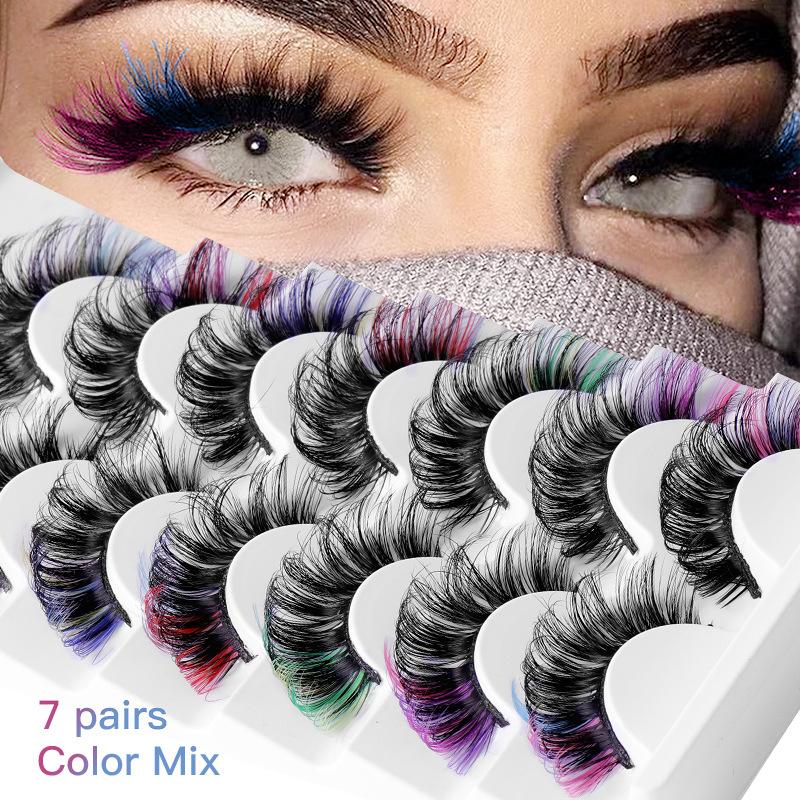 7 أزواج من الرموش الصناعية الم - مراجعة Eyelash Extension Volume Lashes وسعره