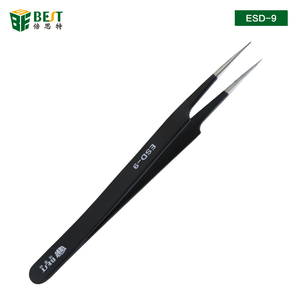 BST-ESD-9 ملاقط مضادة للكهرباء - مراجعة Eyelash Extension In Chinese وسعره