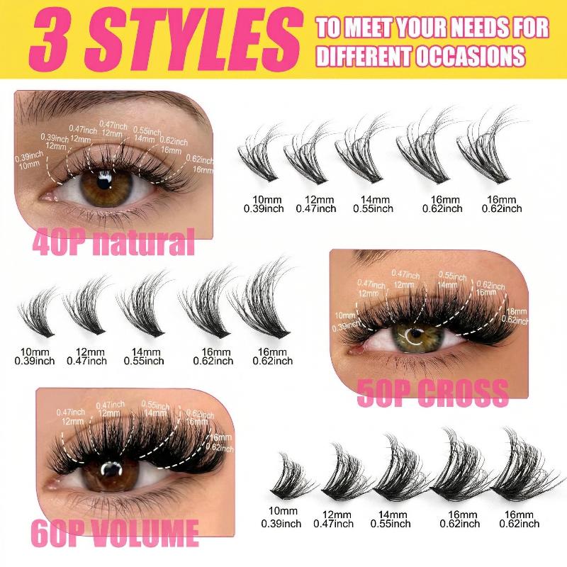 رموش صناعية مجمعة فردية بأطوال - مراجعة Eyelash Extension Volume Lashes وسعره