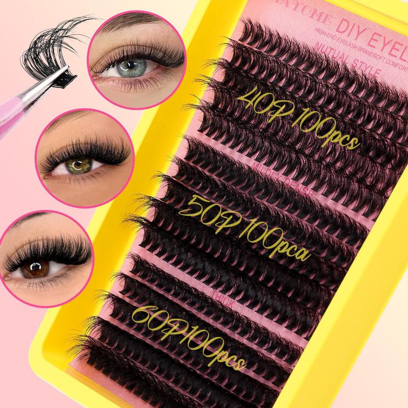 رموش صناعية مجمعة فردية بأطوال - مراجعة Eyelash Extension Volume Lashes وسعره