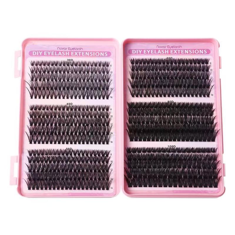 طقم رموش احترافية منحنية على ش - مراجعة Eyelash Extension Volume Lashes وسعره