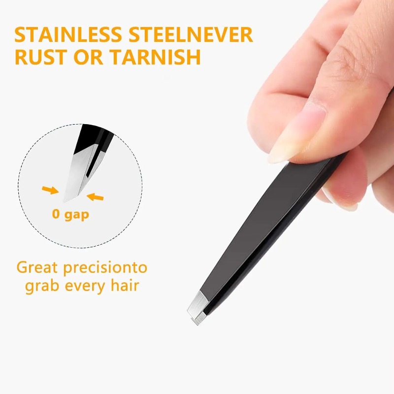 4 قطعة عالية الدقة غرامة الشعر - مراجعة Lash Extension Tweezers وسعره