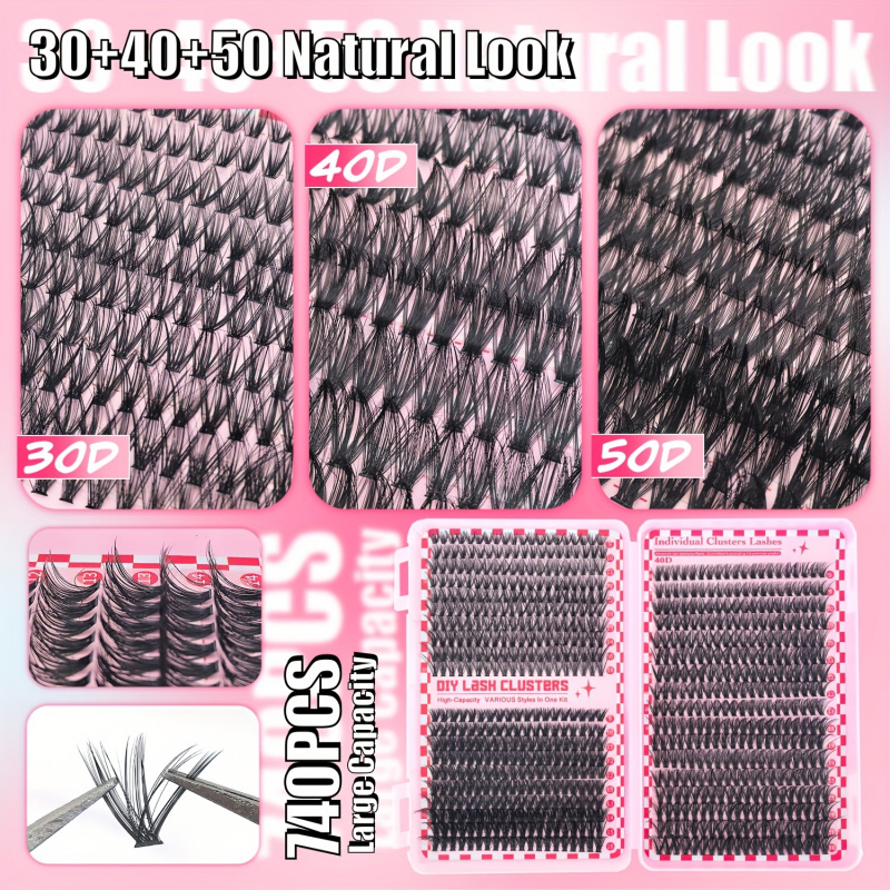 طقم تمديد الرموش 740/200pcsClu - مراجعة Lash Extension Tweezers وسعره