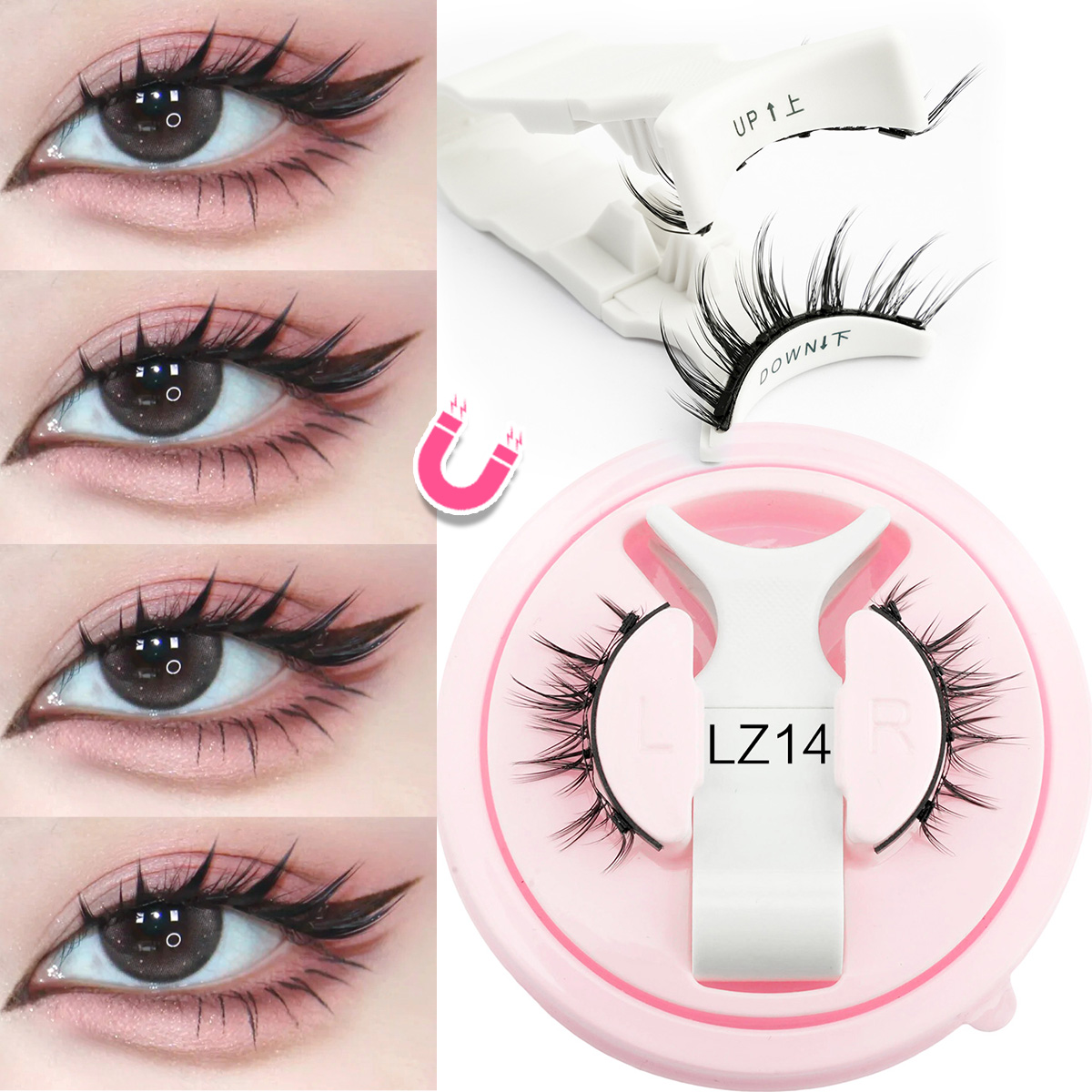 جديد 1 زوج الرموش المغناطيسية  - مراجعة Faux Mink Lash وسعره