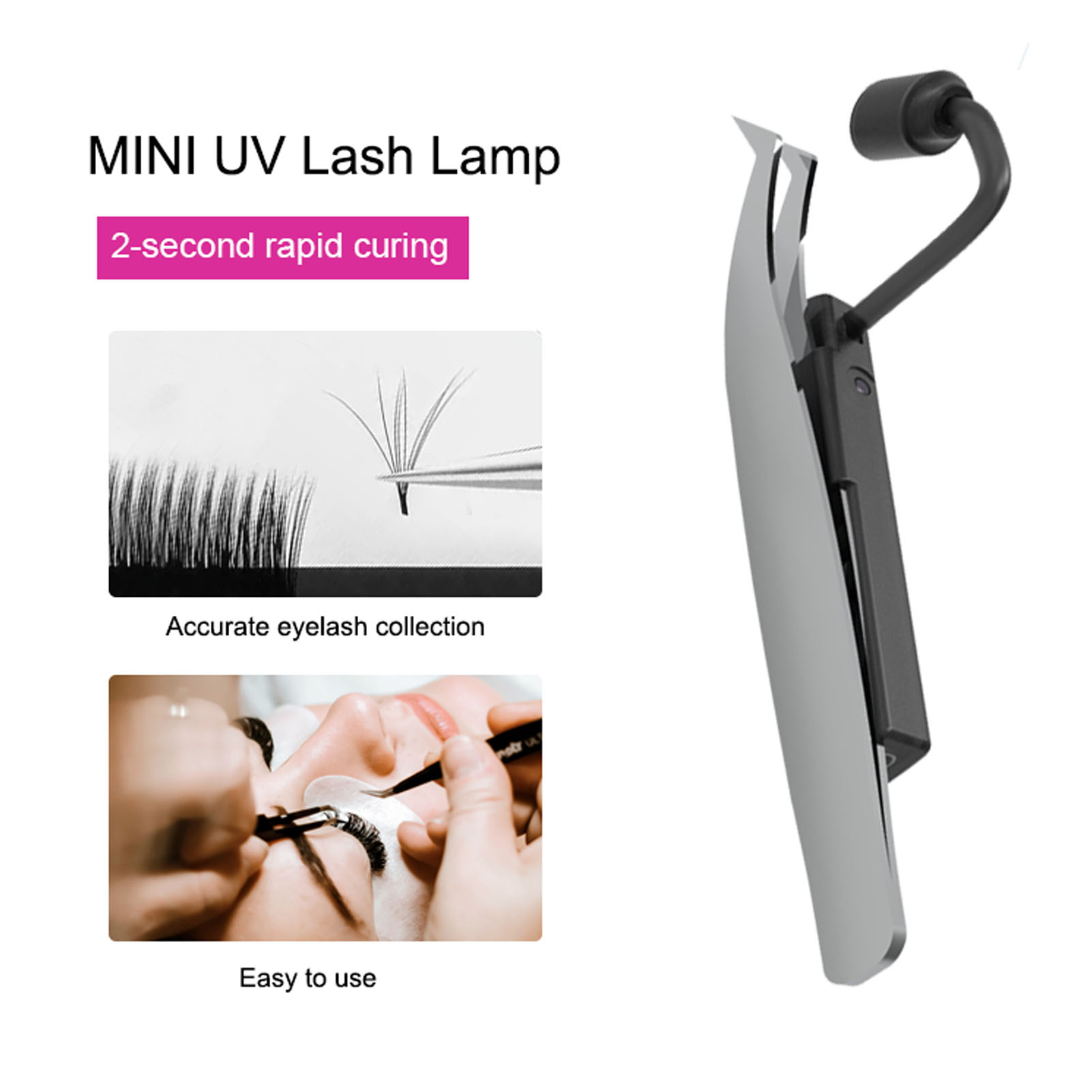 مصباح LED لرموش العين بقوة 1 و - مراجعة Lash Extension Tweezers وسعره