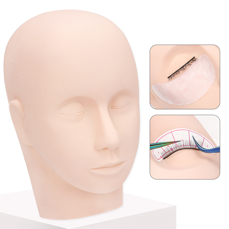 رأس تدريب لتمديد الرموش، نموذج - مراجعة Eyelash Extension Guide وسعره