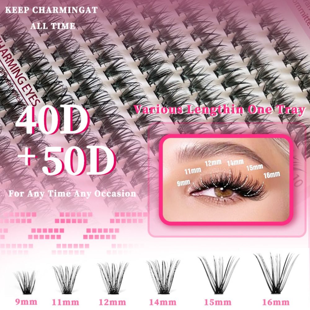 رموش صناعية بطول 9-16 مم، رموش - مراجعة Faux Mink Lash وسعره