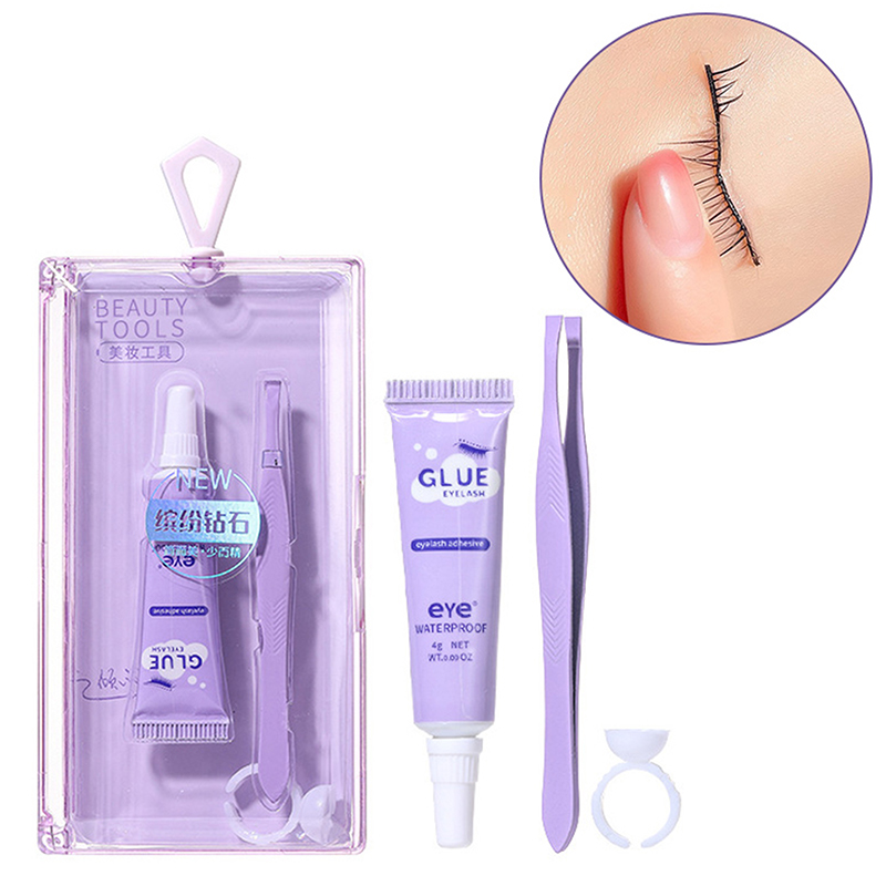 مجموعة غراء الرموش مع ملقط، غر - مراجعة Eyelash Extension Eye Irritation وسعره