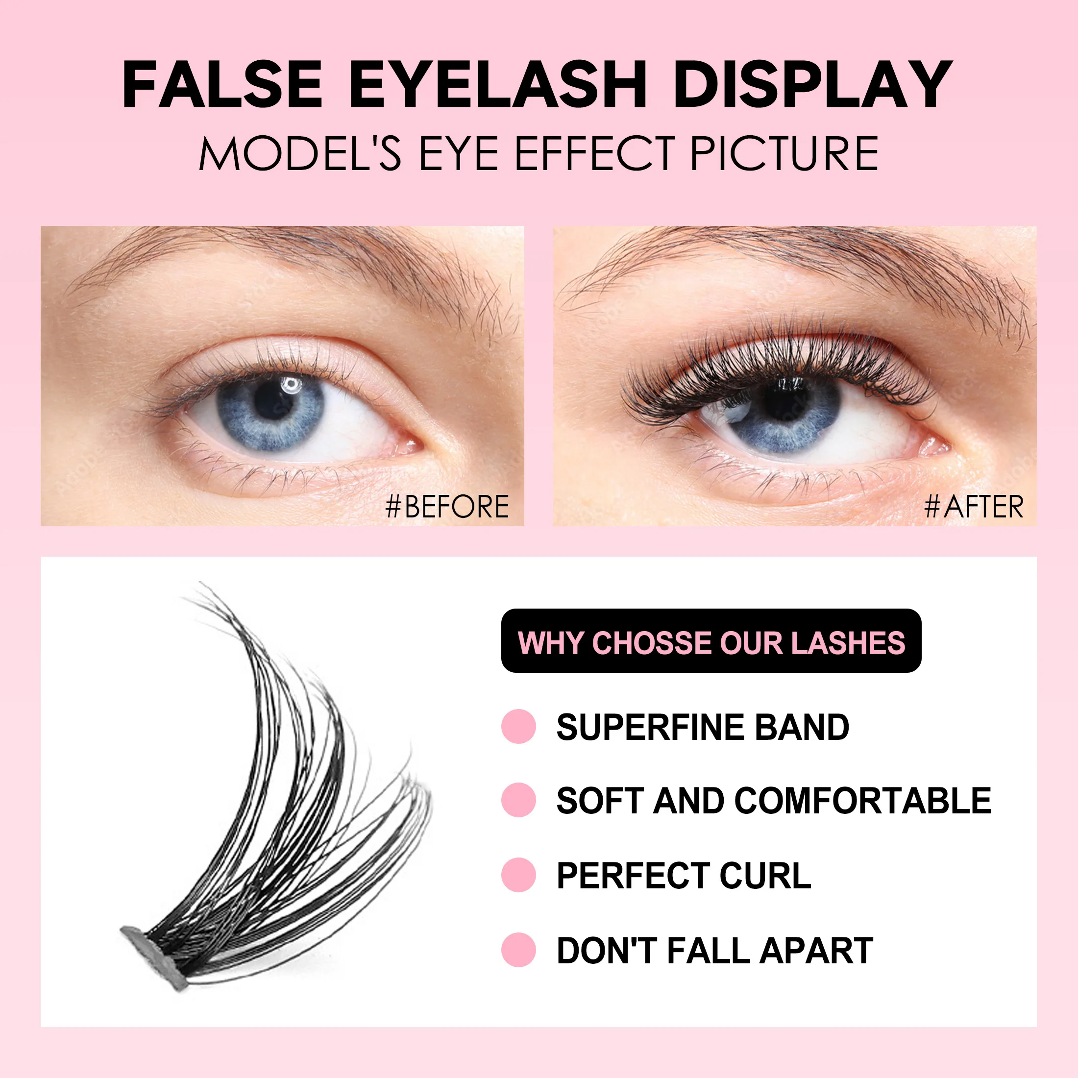 مجموعة أدوات إطالة الرموش ذاتي - مراجعة Eyelash Extension Full Set وسعره